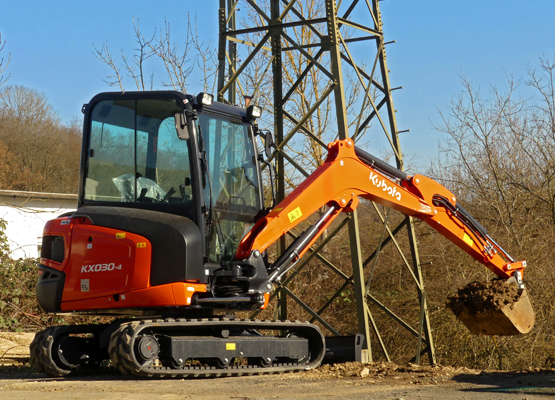 2,8 t Minibagger Bagger mieten - Kubota KX030-4